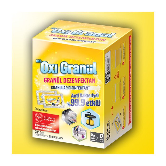 Oxi Granül Dezenfektan Kutu 12 Adet (60LT)